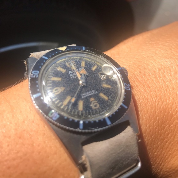 vintage Swiss made 1968 Avia Marino diver watch - Picture 3 of 8